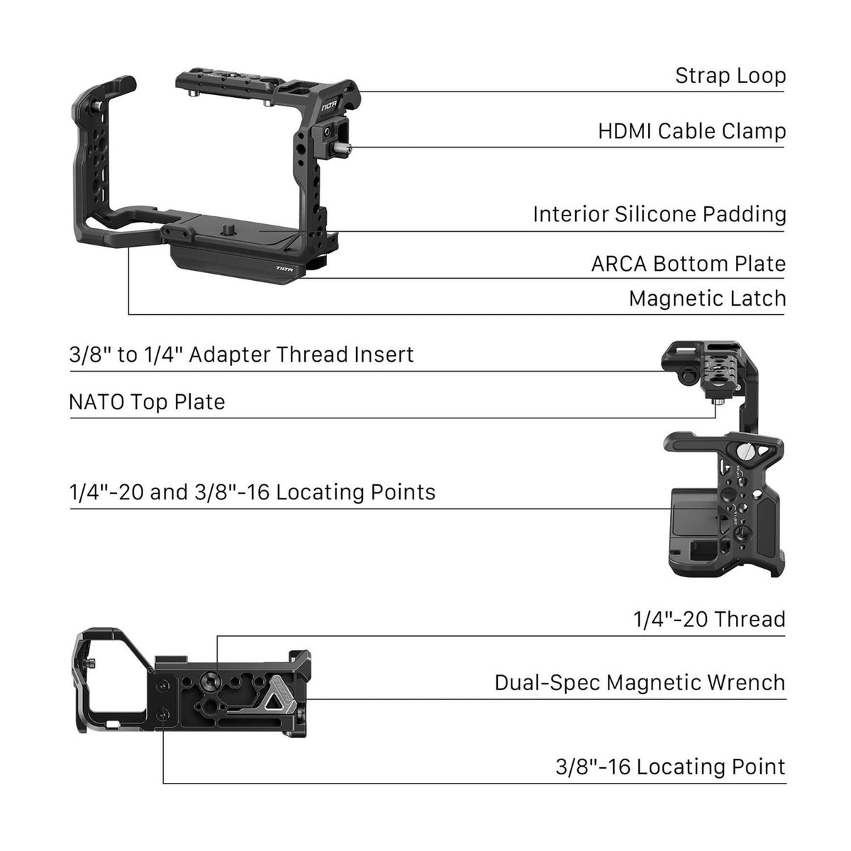 Tilta Camera Cage Pro Kit for Sony FX5 (Black)