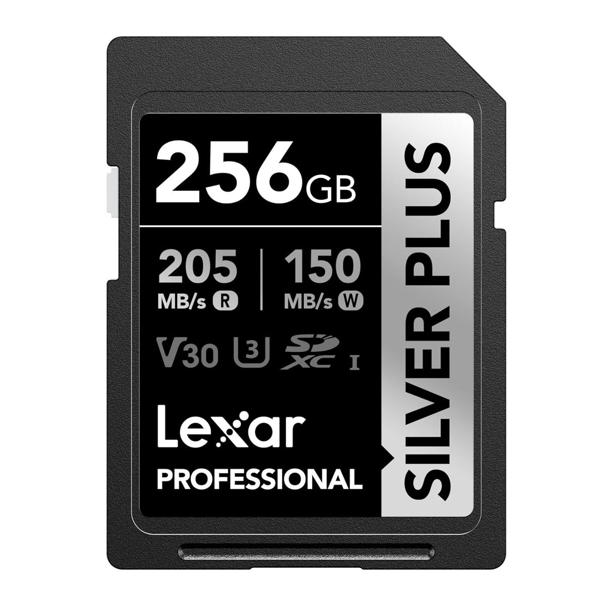 Lexar 256GB Professional SILVER PLUS UHS-I SDXC V30 Memory Card