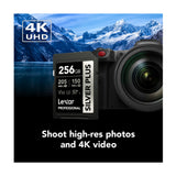 Lexar 256GB Professional SILVER PLUS UHS-I SDXC V30 Memory Card