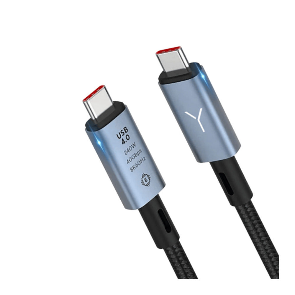 Brydge USB-C Thunderbolt 4 USB4.0 Cable with 240W Charging, 8K Video, 5 Feet