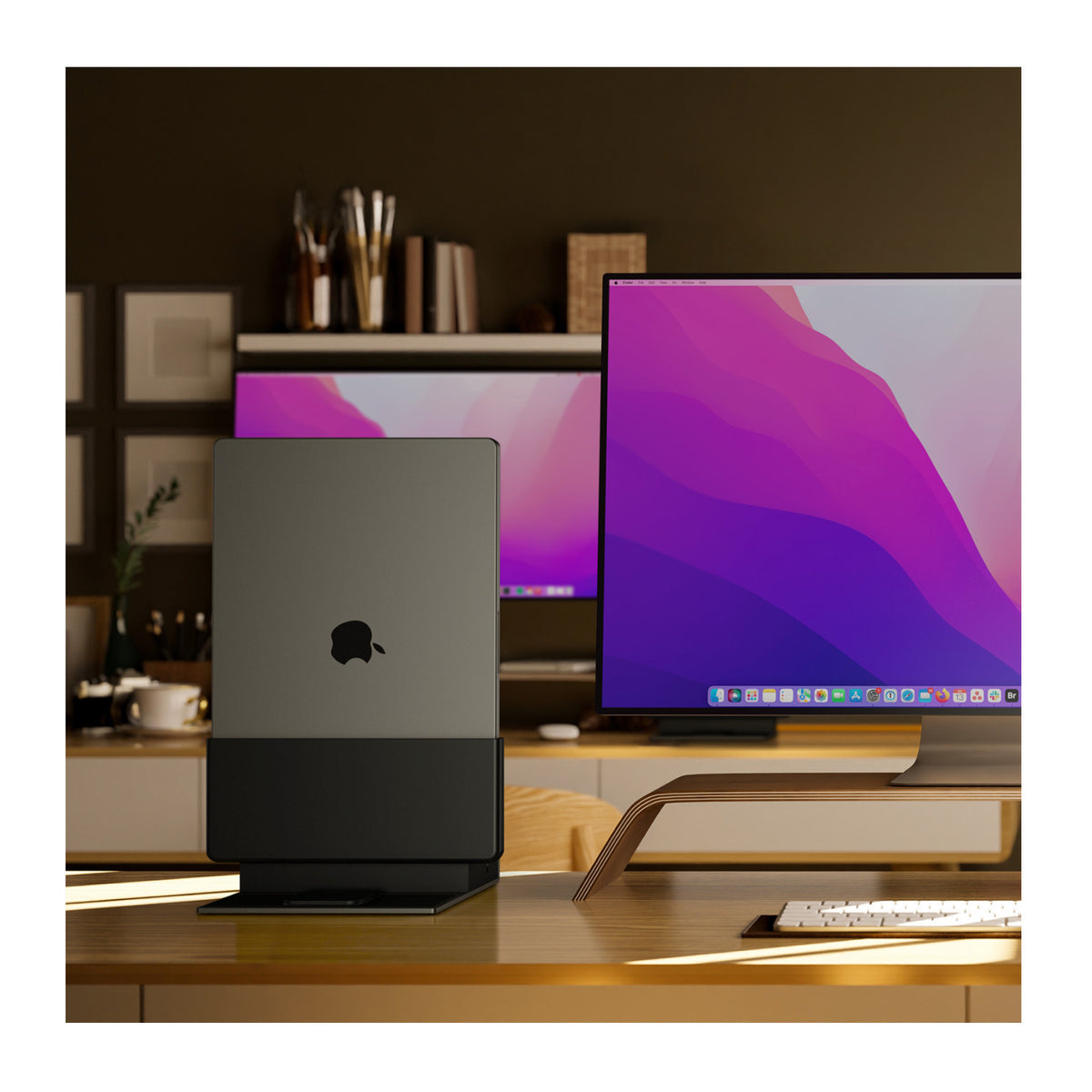 Brydge ProDock Solo Aluminum Vertical USB-C Dock for MacBook, Single 4K Display