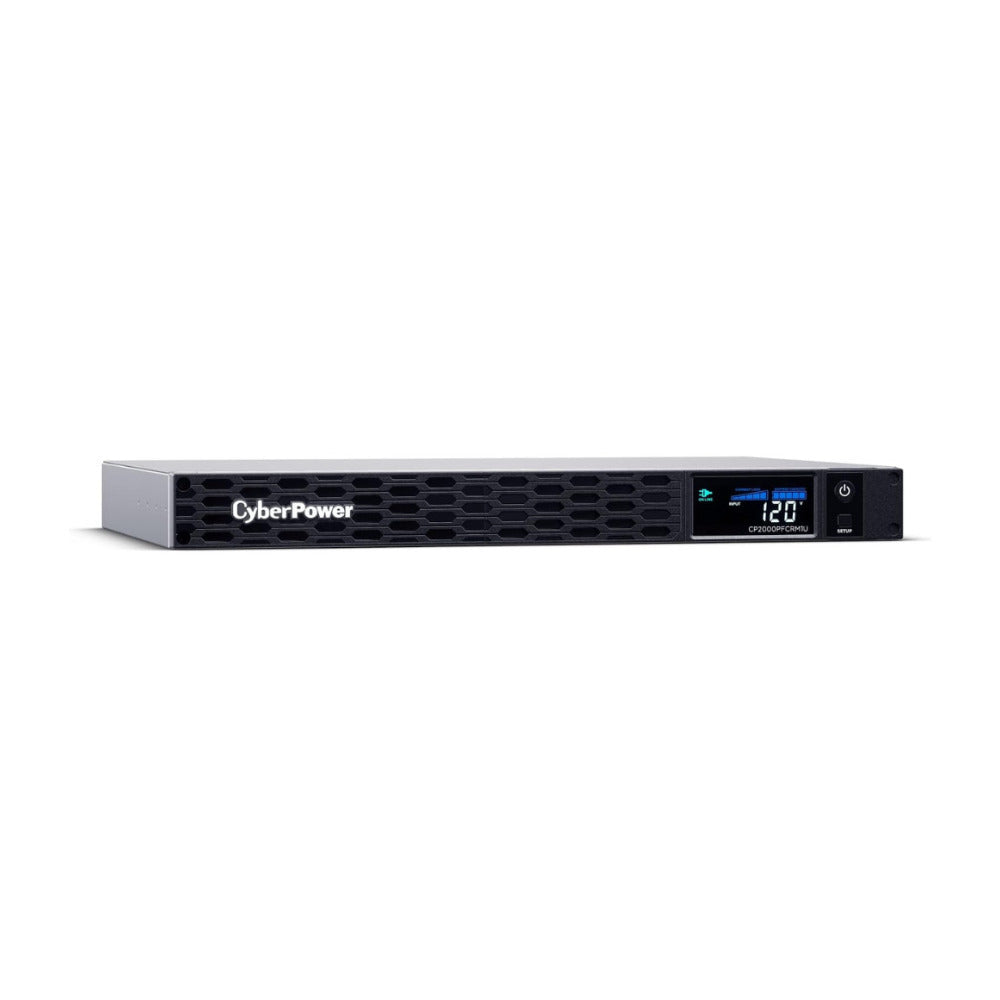 CyberPower CP2000PFCRM1U Rackmount UPS (Black) 2000VA 1200W Sine Wave, 1U