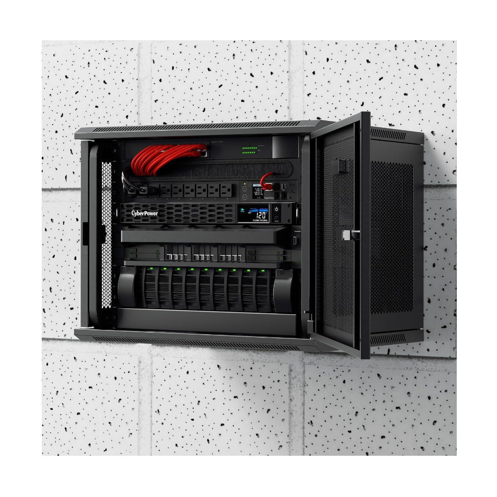 CyberPower CP2000PFCRM1U Rackmount UPS (Black) 2000VA 1200W Sine Wave, 1U