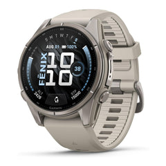 Garmin fenix 9 43mm AMOLED GPS Smartwatch (Titanium/Fog Gray)