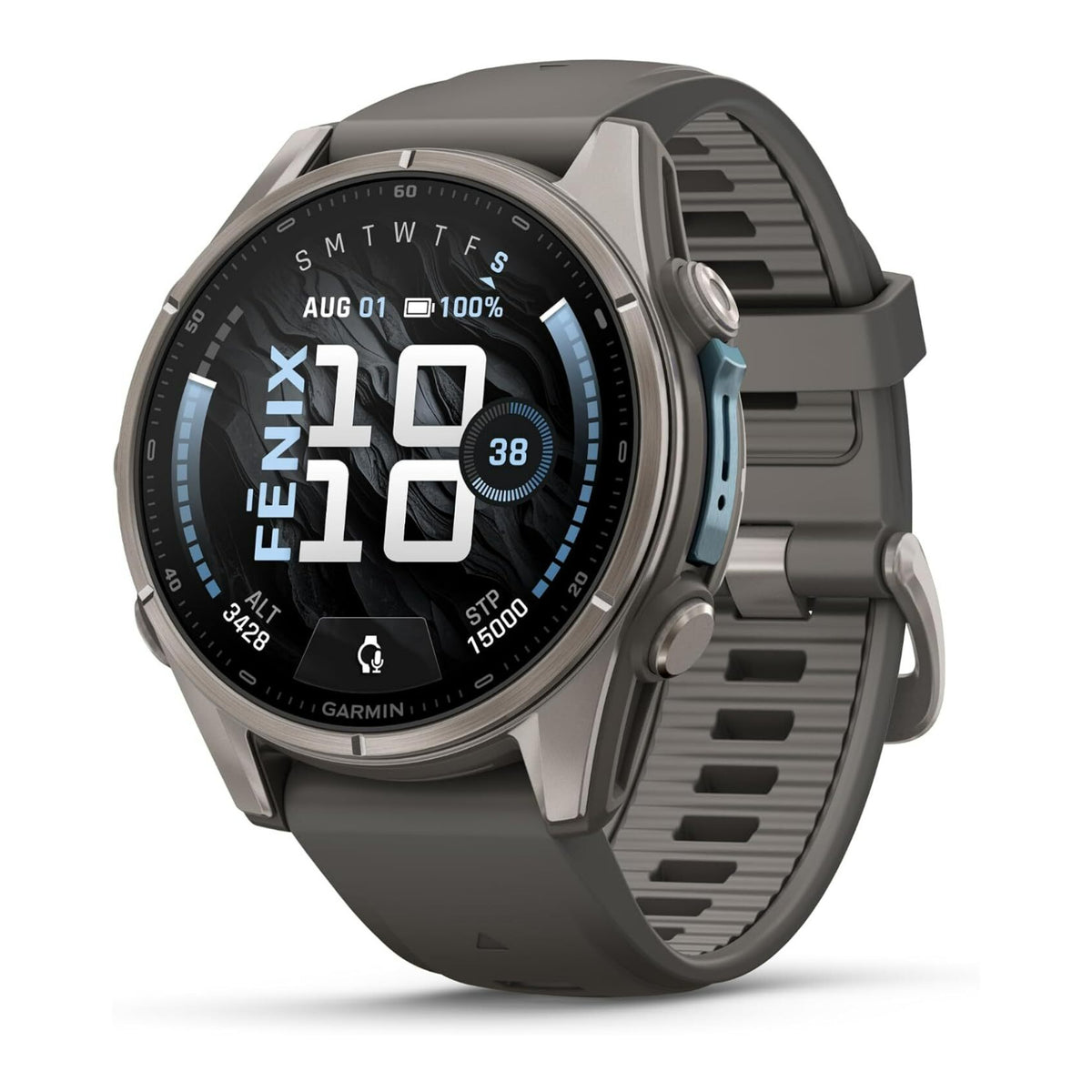 Garmin fenix 9 43mm AMOLED GPS Smartwatch (Titanium/Pebble Gray)