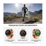 Garmin fenix 9 Pro 43mm AMOLED GPS Smartwatch (Shell Pink/ Autumn Orange)