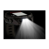 Garmin fenix 9 Pro AMOLED GPS 43mm Multisport Smartwatch (Carbon Gray DLC Titanium/Pebble Gray Band)
