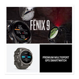 Garmin fenix 9 AMOLED GPS 51mm Smartwatch (Titanium/ Pebble Gray)