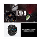 Garmin fenix 9 AMOLED GPS 51mm Smartwatch (Carbon Gray DLC Titanium/ Black)