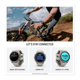 Garmin fenix 9 Pro AMOLED GPS 43mm Multisport Smartwatch (Titanium, Fog Gray/Sandstone Band)