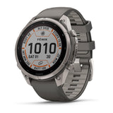 Garmin fēnix 9 Pro Solar Smartwatch 47mm (Titanium, Pebble/Silver Gray)