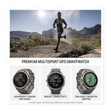Garmin fēnix 9 Pro Solar Smartwatch 47mm (Titanium, Pebble/Silver Gray)