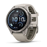 Garmin fenix 9 Pro AMOLED GPS 43mm Smartwatch with inReach (Titanium Fog Gray/Sandstone)
