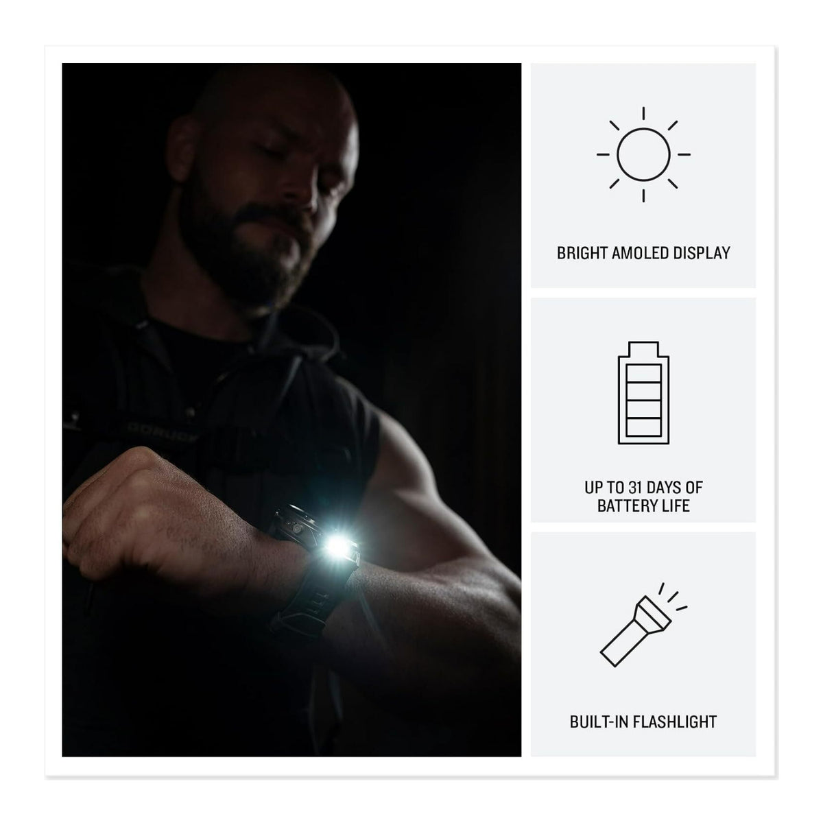Garmin fenix 9 Pro 51mm AMOLED GPS Smartwatch (Carbon Gray DLC Titanium/Black)