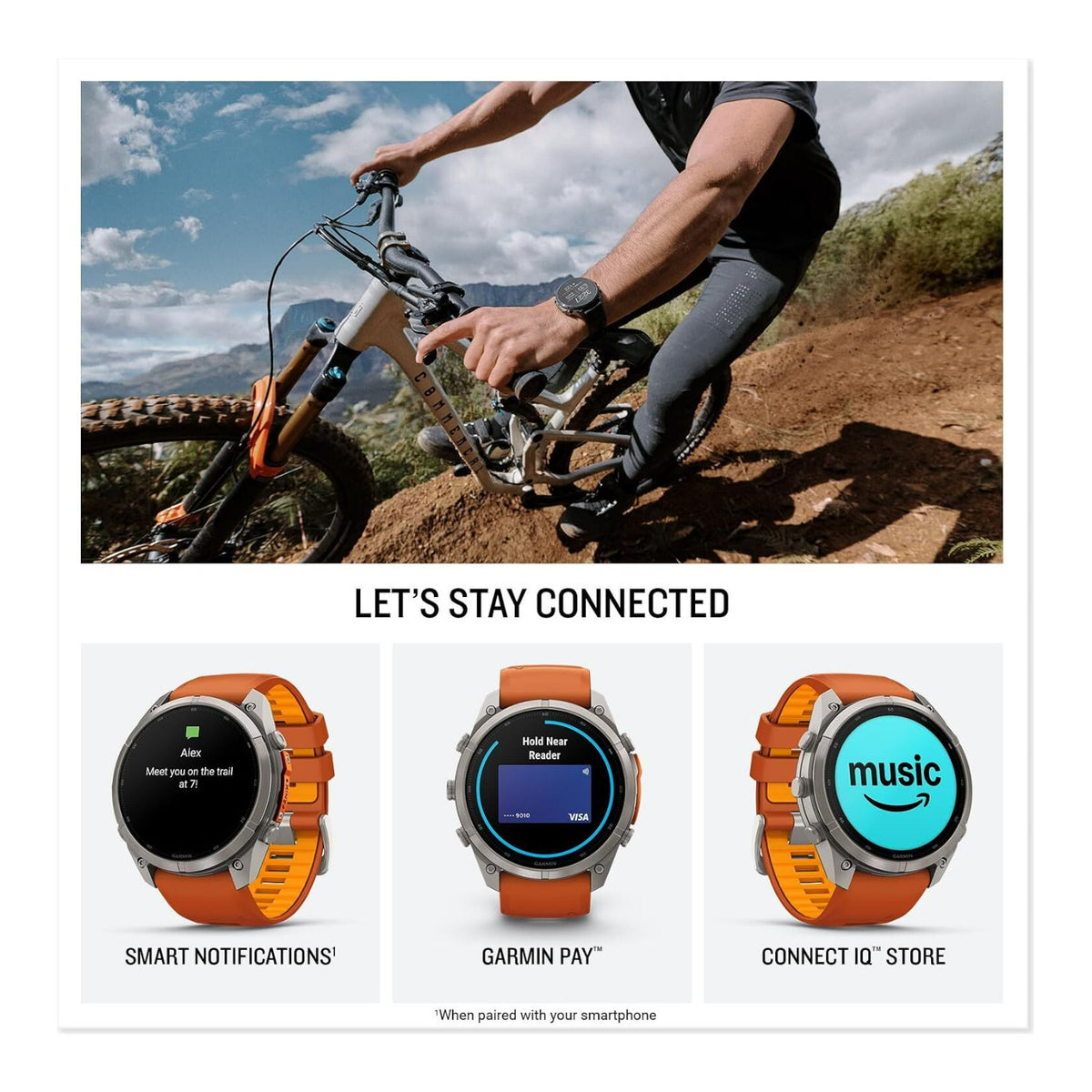 Garmin fenix 9 Pro 51mm AMOLED GPS Smartwatch (Carbon Gray DLC Titanium/Black)