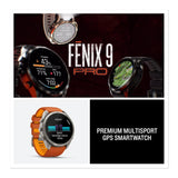 Garmin fenix 9 Pro 51mm AMOLED GPS Smartwatch (Carbon Gray DLC Titanium/Black)