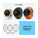 Garmin fenix 9 Pro 51mm AMOLED Smartwatch (Titanium, Autumn/Spark Orange)