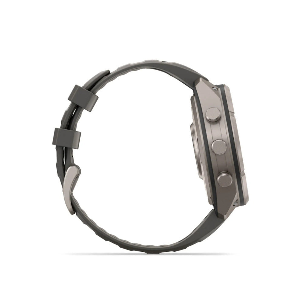Garmin fenix 9 Pro Solar GPS 47mm Smartwatch (Titanium, Pebble/Silver Gray)