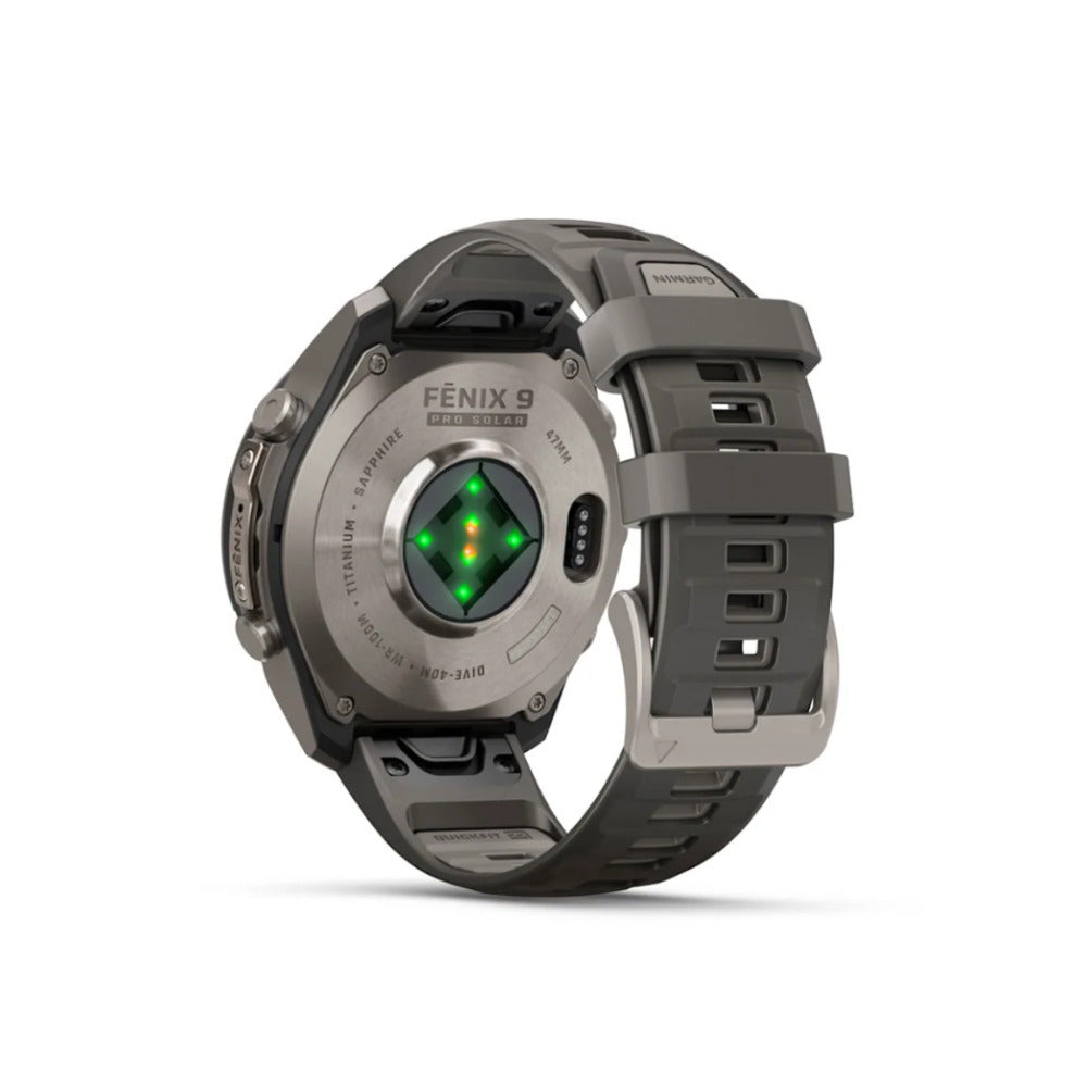 Garmin fenix 9 Pro Solar GPS 47mm Smartwatch (Titanium, Pebble/Silver Gray)