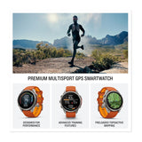 Garmin fēnix 9 Pro 47mm GPS Smartwatch, Titanium (Autumn/Spark Orange)