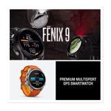 Garmin fēnix 9 Pro 47mm GPS Smartwatch, Titanium (Autumn/Spark Orange)