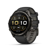 Garmin fenix 9 Pro AMOLED GPS 47mm Smartwatch (Carbon Gray DLC Titanium/Pebble Gray Band)