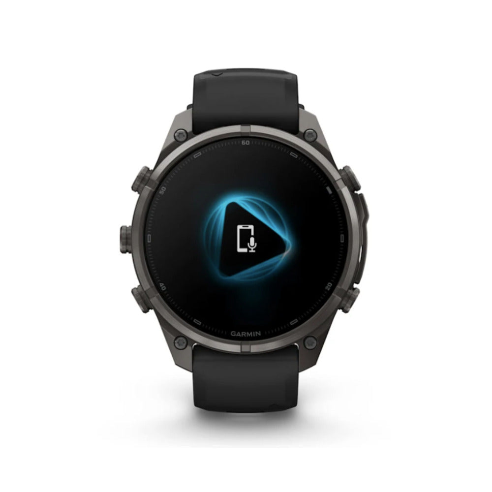 Garmin fenix 9 Pro AMOLED GPS 47mm Smartwatch (Carbon Gray DLC Titanium/Pebble Gray Band)