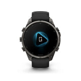 Garmin fenix 9 Pro AMOLED GPS 47mm Smartwatch (Carbon Gray DLC Titanium/Pebble Gray Band)
