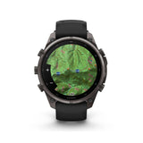 Garmin fenix 9 Pro AMOLED GPS 47mm Smartwatch (Carbon Gray DLC Titanium/Pebble Gray Band)