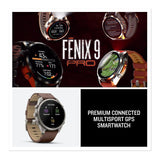 Garmin fenix 9 Pro 47mm AMOLED GPS Smartwatch (Titanium/ Graphite Black)