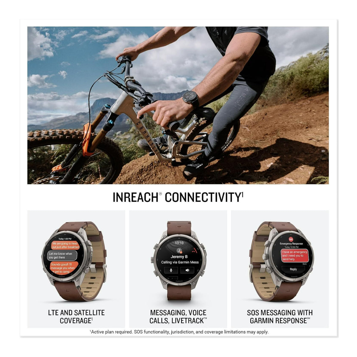 Garmin fenix 9 Pro 47mm AMOLED GPS Smartwatch (Titanium/ Walnut Leather)