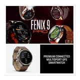 Garmin fenix 9 Pro 47mm AMOLED GPS Smartwatch (Titanium/ Walnut Leather)