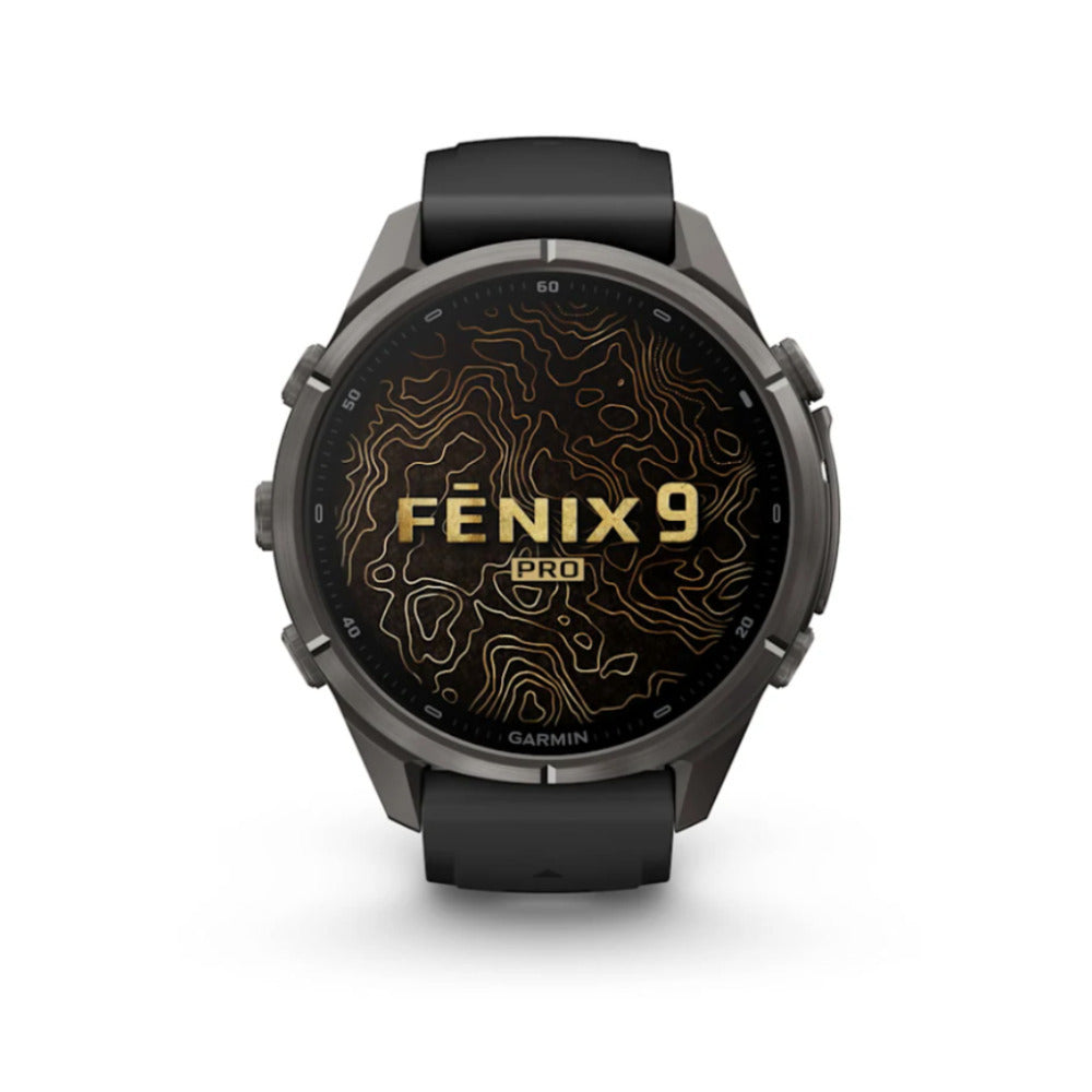 Garmin fenix 9 Pro AMOLED GPS 43mm Smartwatch with inReach Connectivity (Carbon Gray DLC Titanium)
