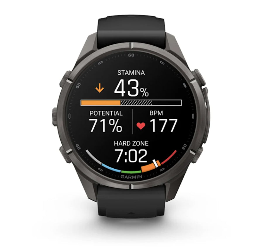 Garmin fenix 9 Pro AMOLED GPS 43mm Smartwatch with inReach Connectivity (Carbon Gray DLC Titanium)