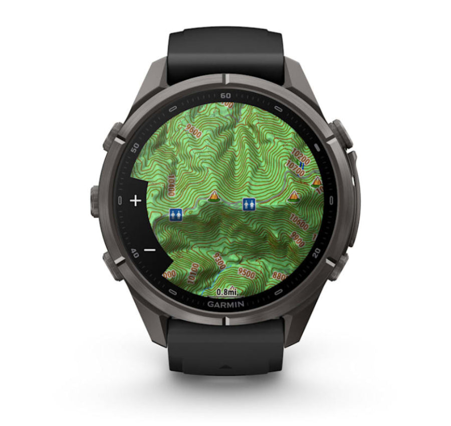 Garmin fenix 9 Pro AMOLED GPS 43mm Smartwatch with inReach Connectivity (Carbon Gray DLC Titanium)