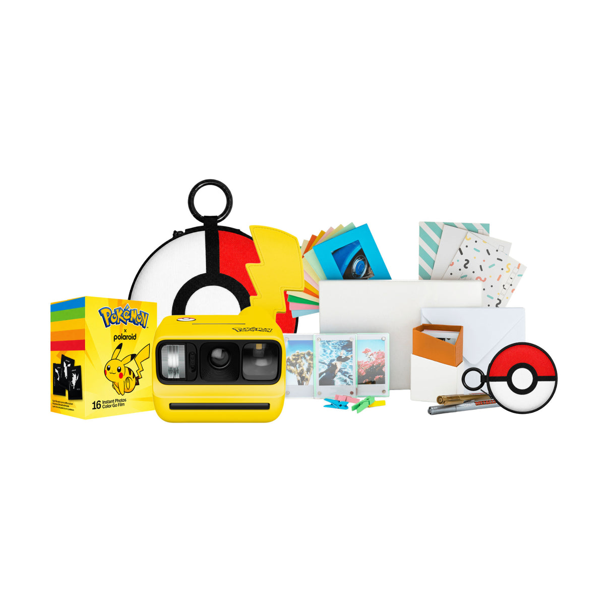 Polaroid Go Gen 3 Pikachu Pokemon Edition Instant Camera with Film, Case, Album, and Accessories