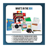 Polaroid Now Gen 3 Pokémon Edition Instant Camera Bundle with Film Pack, Flat Strap and Accessories