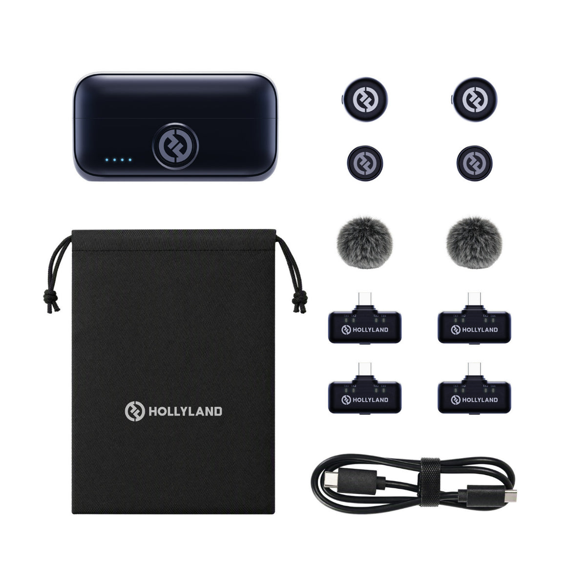 Hollyland LARK M3 Combo Wireless Microphone System (2 TX, 4 RX)