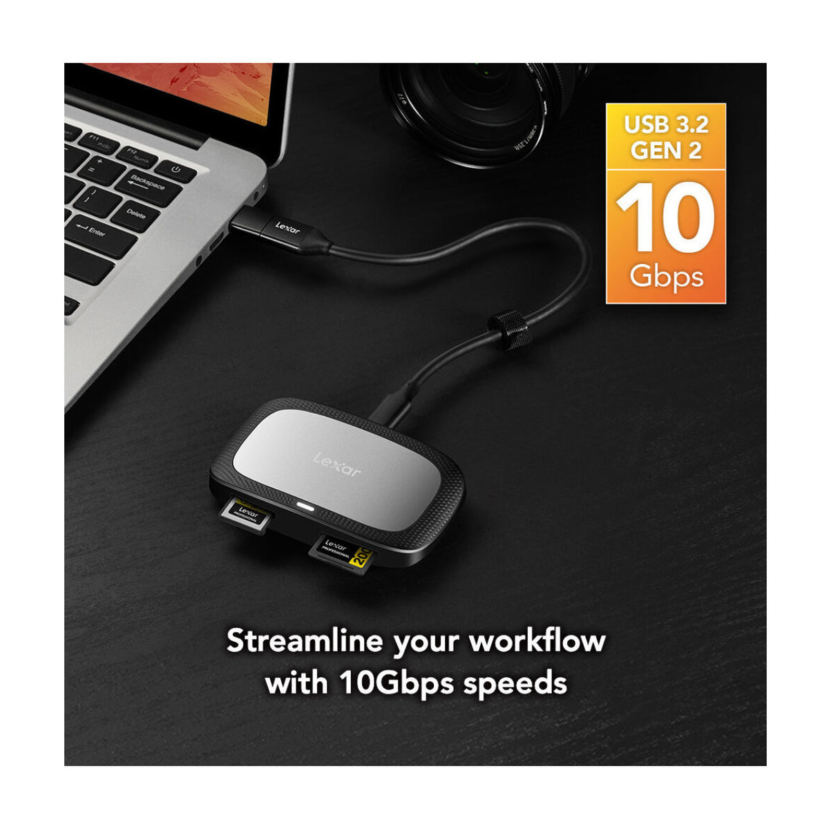 Lexar Professional CFexpress Type A / SD USB 3.2 Gen 2 Card Reader