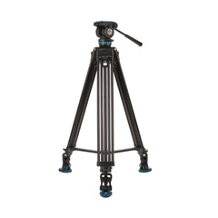 Benro KH26PC 72.6-inch Video Camera Tripod Kit with Head, QR15C Plate and Dual-stage Aluminum Legs