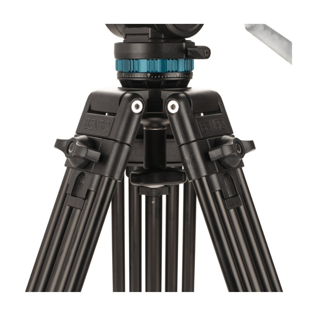 Benro KH26PC 72.6-inch Video Camera Tripod Kit with Head, QR15C Plate and Dual-stage Aluminum Legs