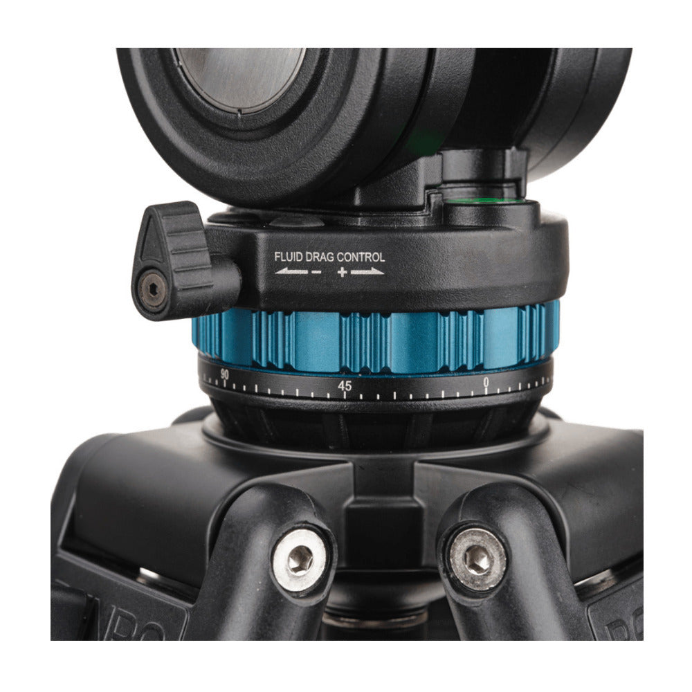 Benro KH26PC 72.6-inch Video Camera Tripod Kit with Head, QR15C Plate and Dual-stage Aluminum Legs