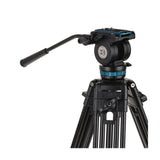 Benro KH26PC 72.6-inch Video Camera Tripod Kit with Head, QR15C Plate and Dual-stage Aluminum Legs