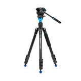 Benro Aero 2 PRO Aluminum Video Camera Tripod with S2PRO Head, Flip Locks and 64.96-inch Height