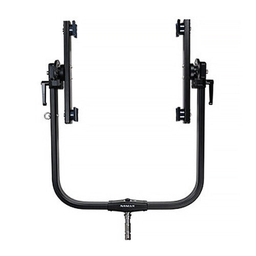 Nanlux Evoke 5000B Dual Head Yoke (Black) for Two Fixtures, 360 Degree Tilt