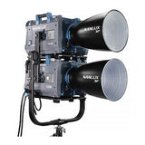 Nanlux Evoke 5000B Dual Head Yoke (Black) for Two Fixtures, 360 Degree Tilt