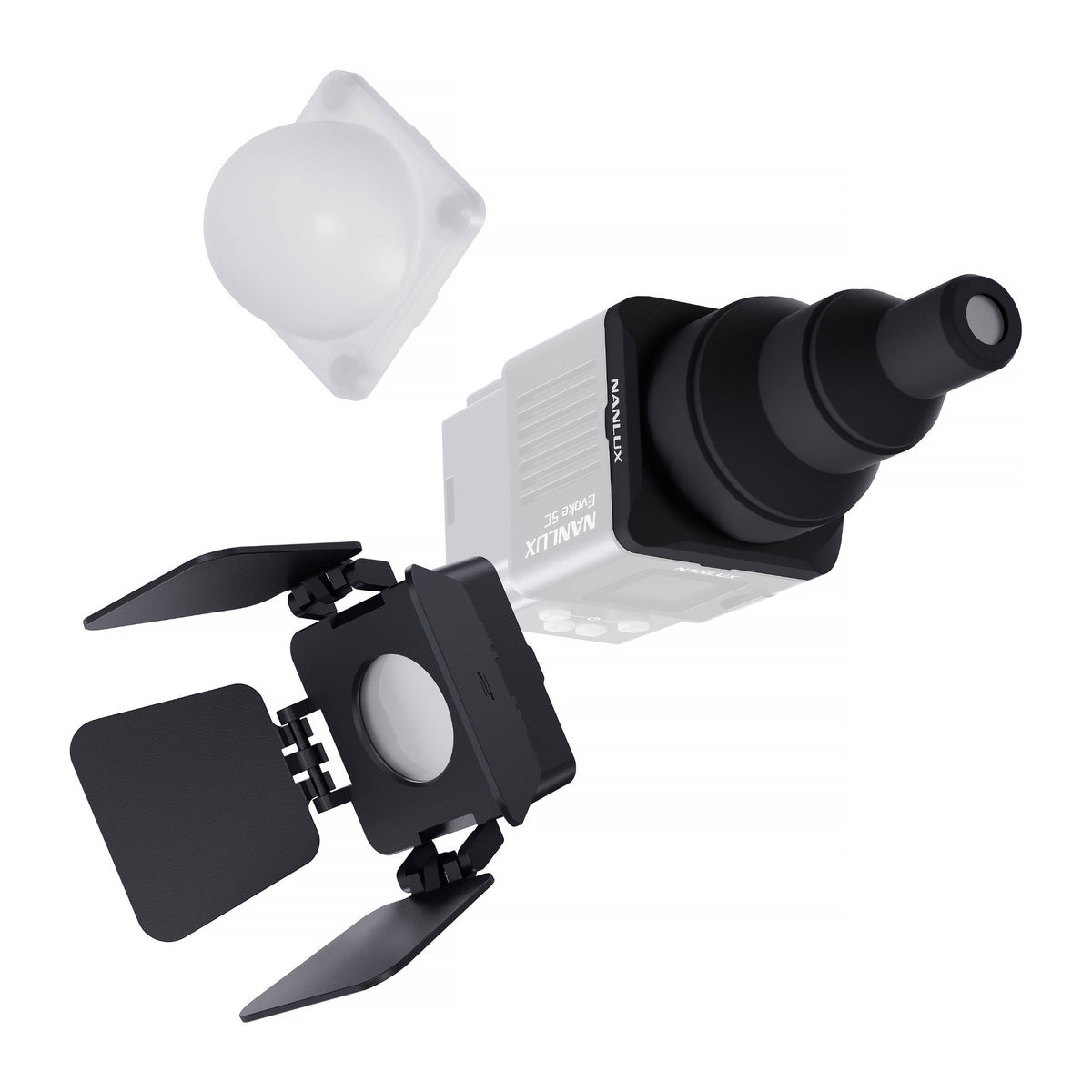 Nanlux Evoke 5C Magnetic Lighting Modifier Bundle for RGB LED Spotlight