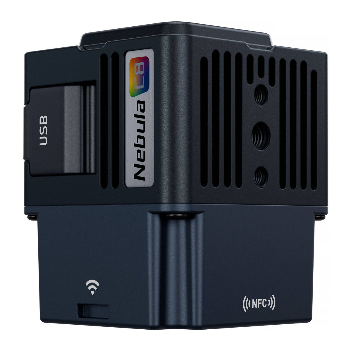 NANLUX Evoke 5C Full-Color LED Spot Light Kit with Fresnel Lens, Battery Grip, and Case