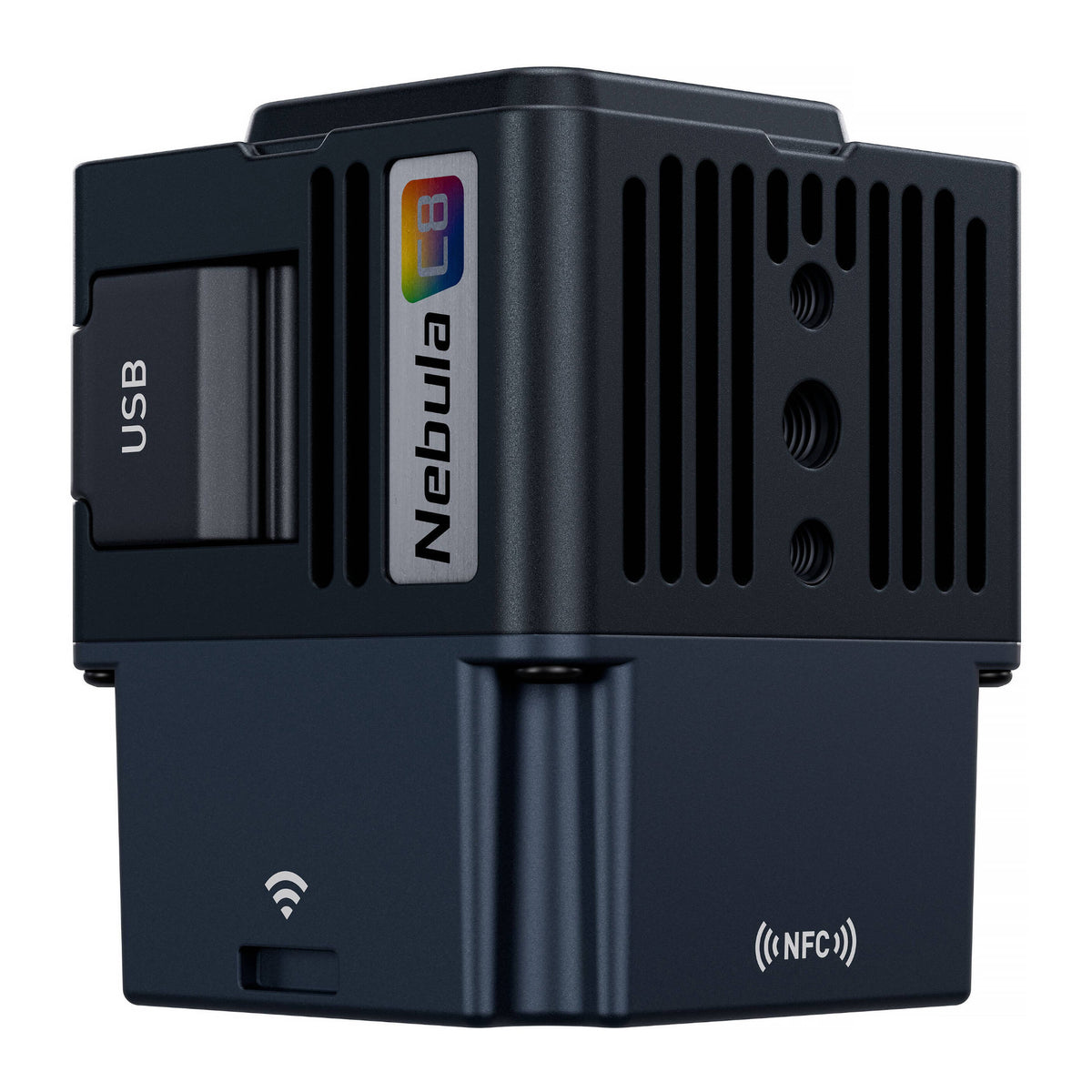 NANLUX Evoke 5C Full-Color LED Spot Light with Yoke, Magnetic Accessories and Case