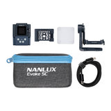 NANLUX Evoke 5C Full-Color LED Spot Light with Yoke, Magnetic Accessories and Case